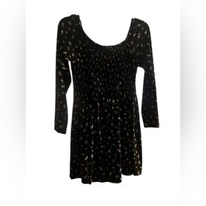 Elegant Black Floral Dress